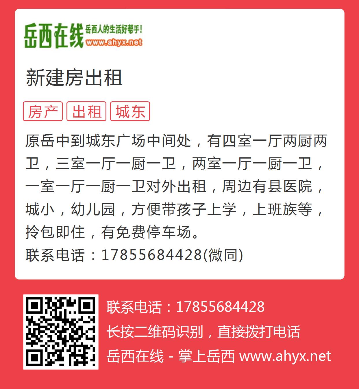 岳西租房网最新动态